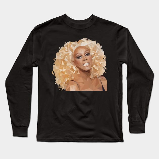 Rupaul Long Sleeve T-Shirt by Hermanitas Design